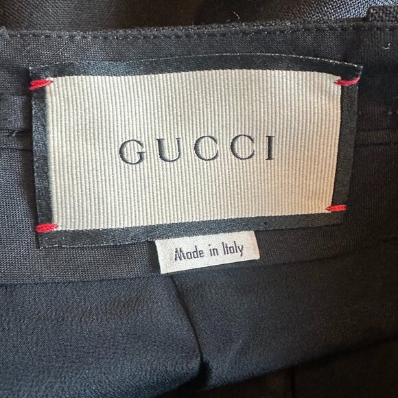 Gucci Eterotopia Collection Wool Wide Leg Pants Trousers Slacks Size 36 IT XS 0 - Picture 15 of 15